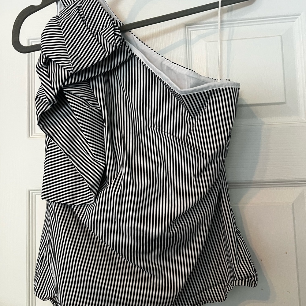Banana Republic Monochrome Striped Top